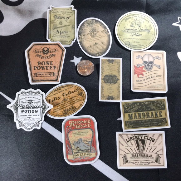 Potion of Mana Witchy Sorceress Supreme Potion B0ttle Label Sticker - Picture 5 of 7